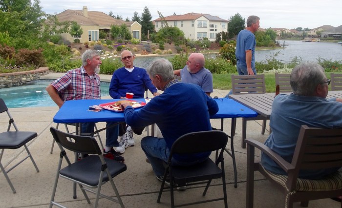 Ron Chaix, Bill Brooks, Ray Willett's back, John Zeleski